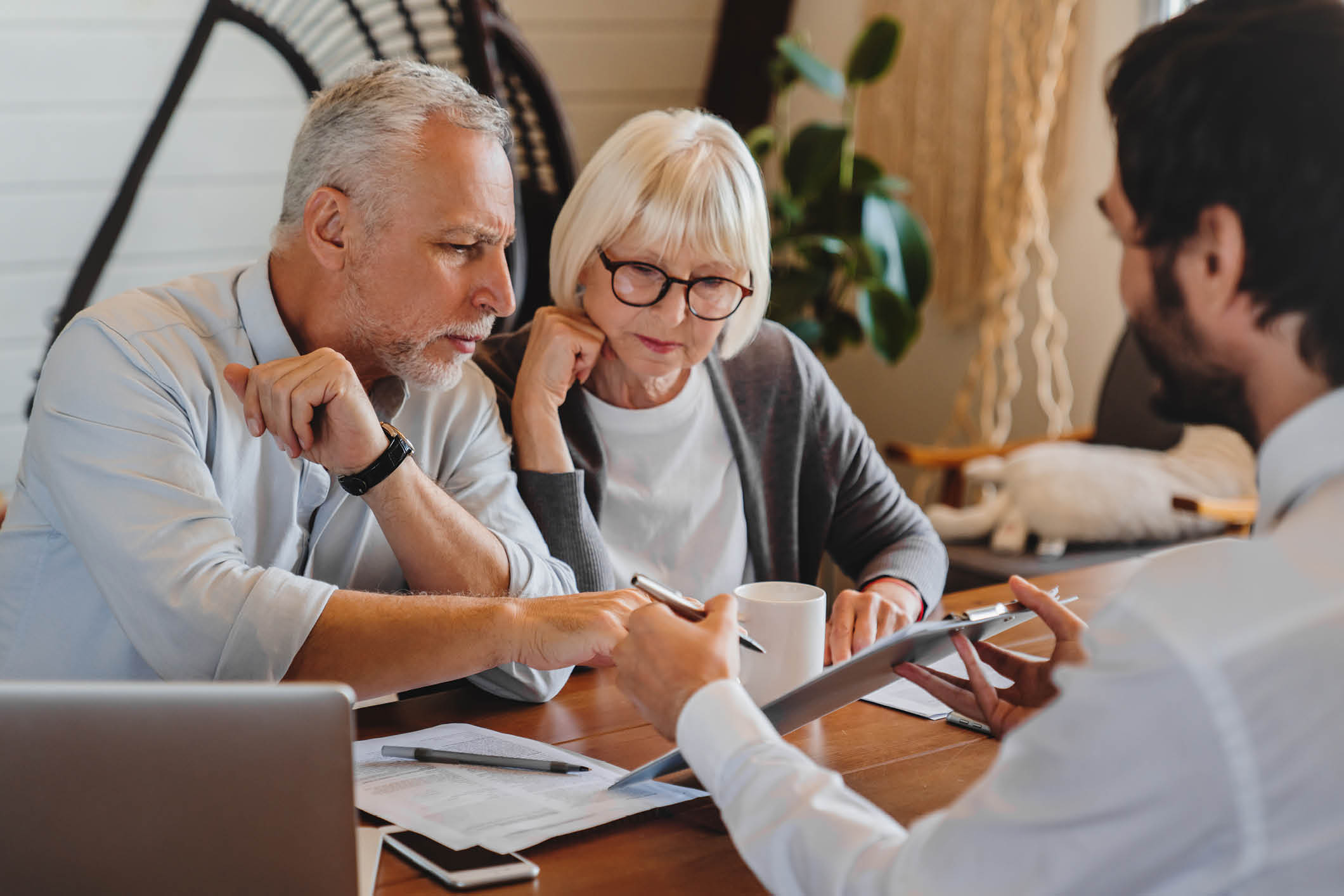 couple meeting with a probate attorney