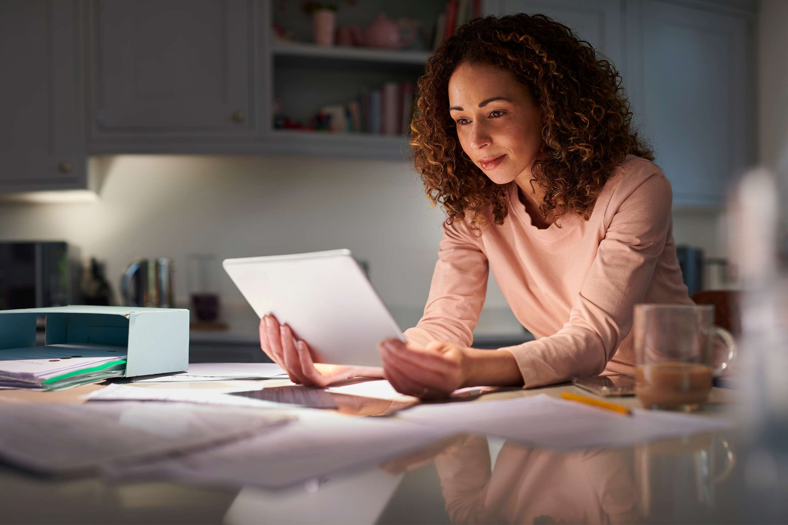 woman looking at her post-divorce financial to-do list
